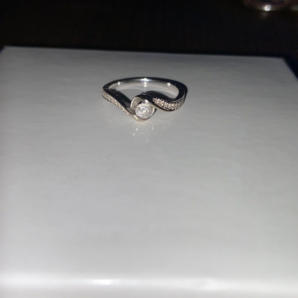 Engagement ring, real diamond. size 6